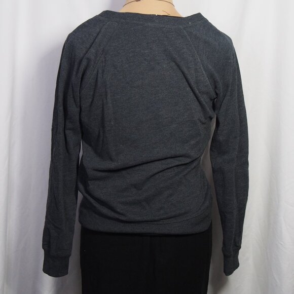 Victoria's Secret LONDON Fashion Show 2014 Crew Neck Sweatshirt Dk Gray Size S - Picture 5 of 13